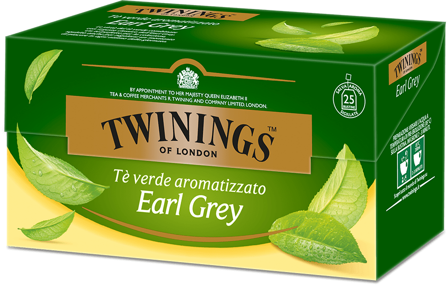 TÈ Twinings Green Tea Early Grey (2gr*25) - In Punta di Forchetta